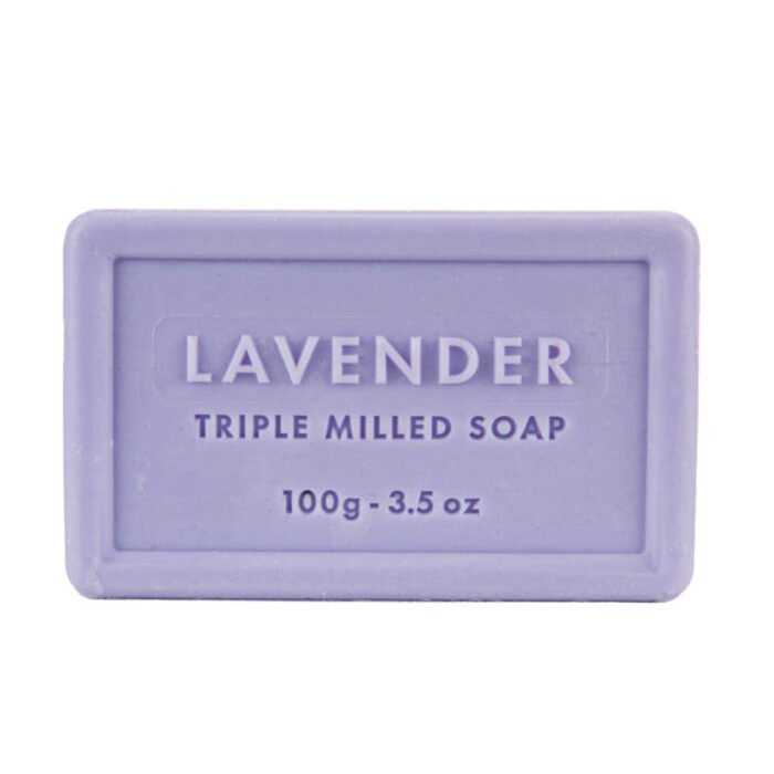 Branche d'Olive Mauve Lavender luxury 100g soap showing fragrance name