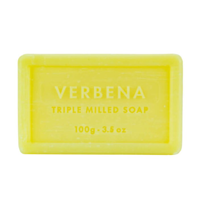 Branche d'Olive Verbena luxury 100g soap showing fragrance name