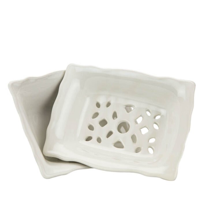 Branche d'Olive's large two layered draining rectangular Soap Dish