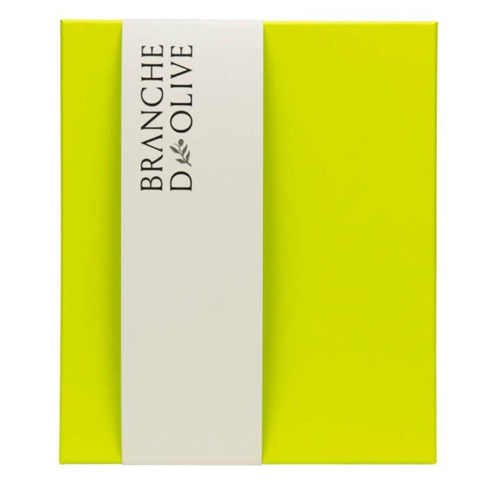 Branche d'Olive Lime gift box with Branche d'Olive branded wrap