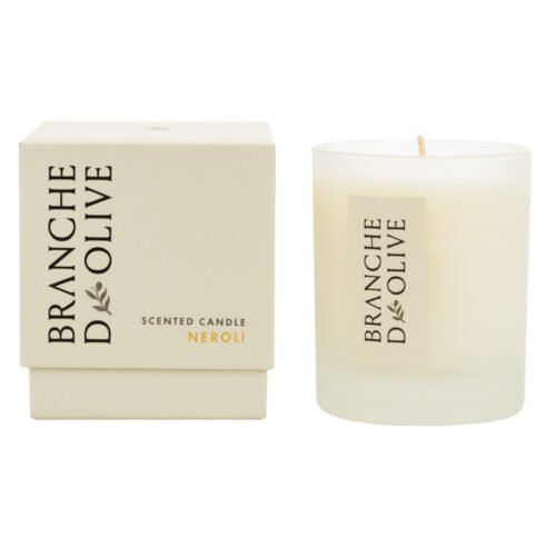 Branche d'Olive Neroli Scented Candle and display box