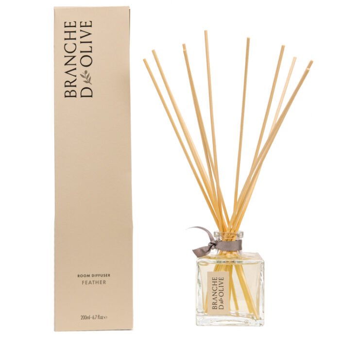 Branche d'Olive Feather scented 200ml Room Diffuser and display box