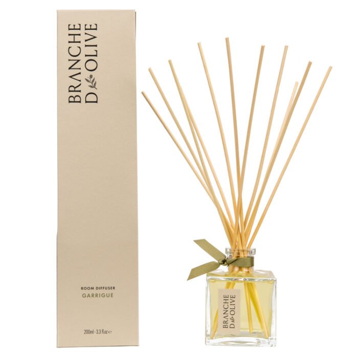 Branche d'Olive Garrigue scented 200ml Room Diffuser and display box