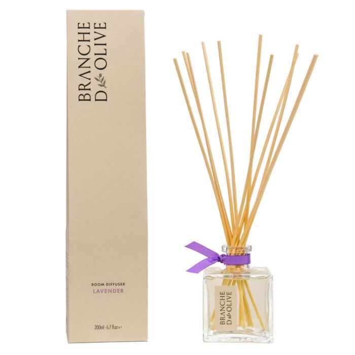 Branche d'Olive Lavender scented 200ml Room Diffuser and display box