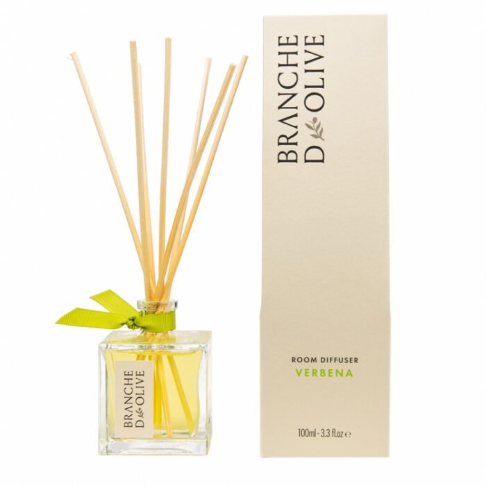 Branche d'Olive Verbena scented Room Diffuser and display box