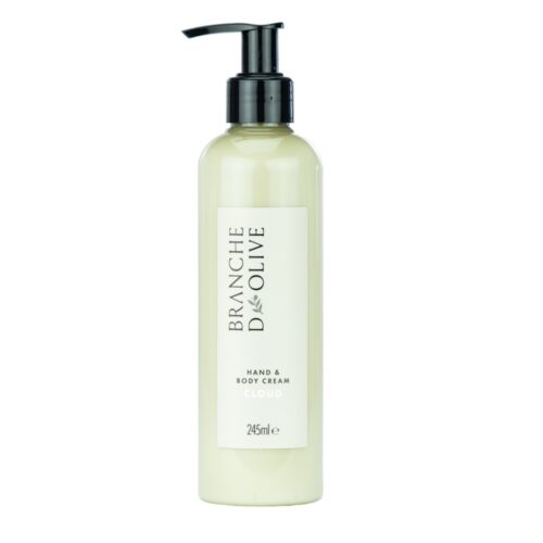Branche d'Olive Cloud Hand and Body Cream bottle with black pump