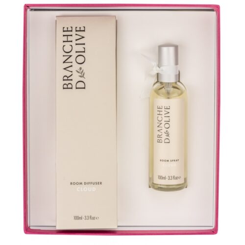 Branche d'Olive Cloud Room Diffuser and Room Spray Gift Box in pink