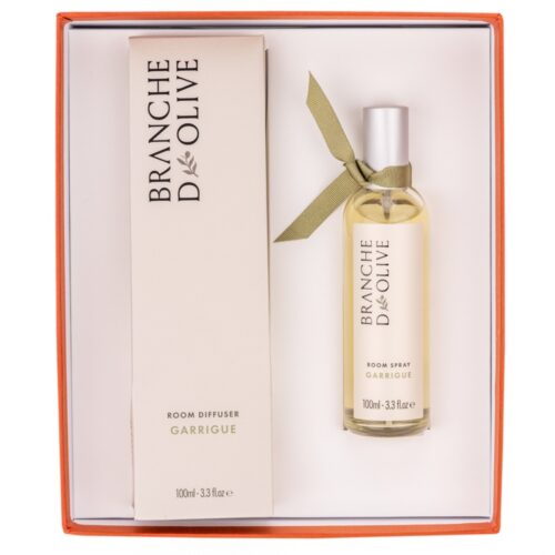 Branche d'Olive Garrigue Room Diffuser and Room Spray Gift Box in orange
